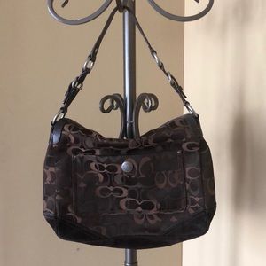 Brown coach bag